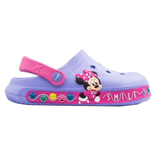 Sandalias para Niñas de Minnie Mouse tipo Crocs Morado