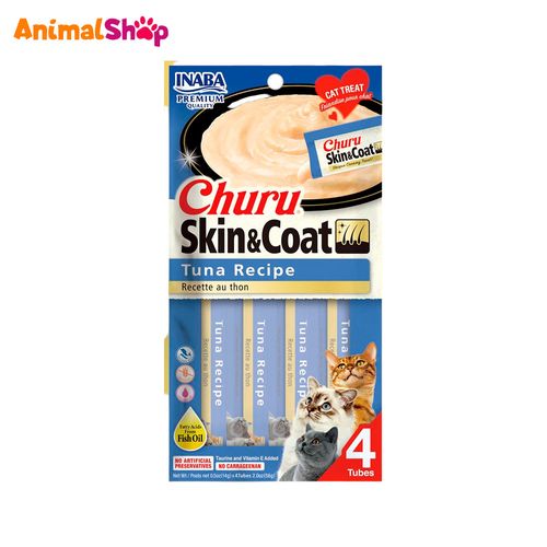 Churu Skin & Coat Snack Húmedo Para Gatos Atun X 4Un