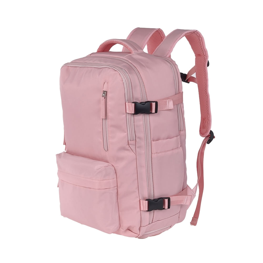 Mochila Porta Laptop 15.6"" Todo Uso RIKS-101 Rosa