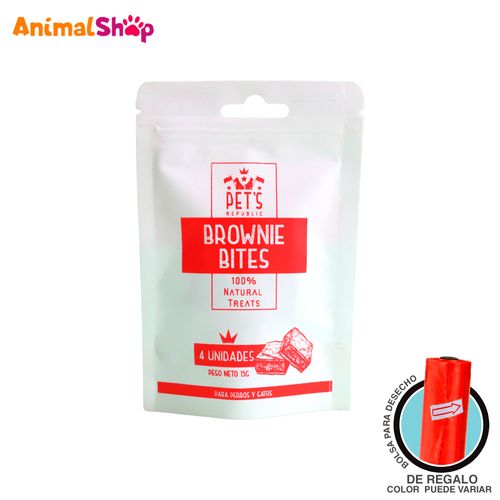 Snack Para Mascota Pets Republic Brownie Bites 4 Unidades