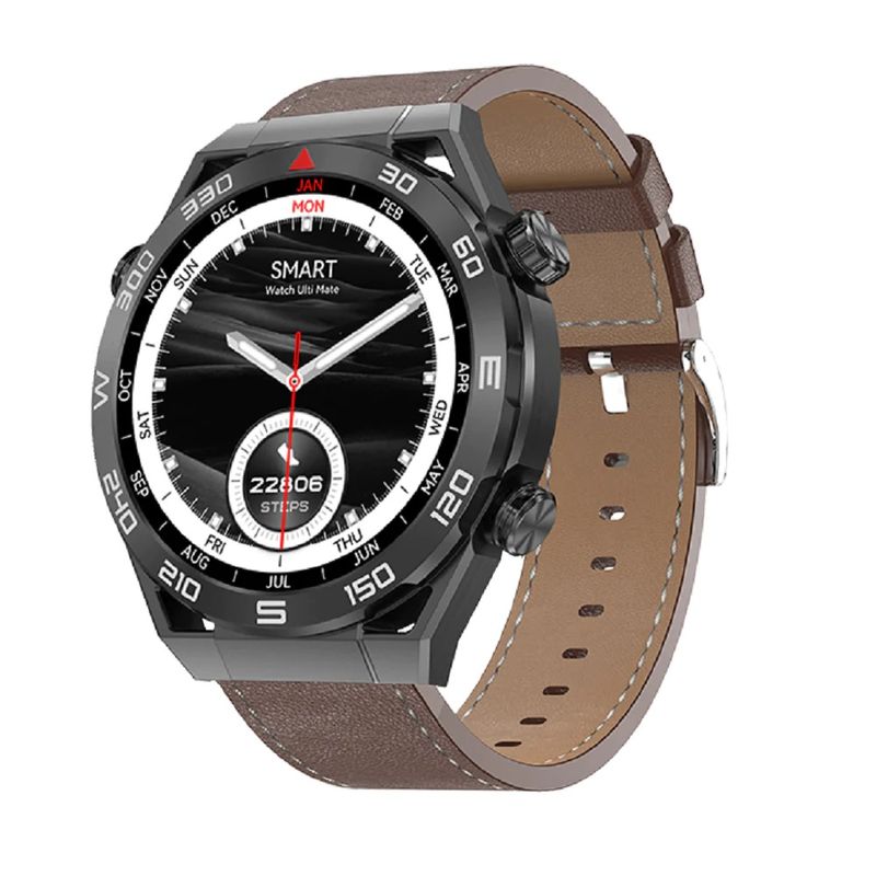 SMARTWATCH-DT-ULTRA-MATE-CUERO-MARRON