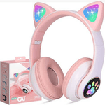 Audifono-Gamer-Inalambrico-Bluetooth-Luz-Led-Gato-B39M-Rosa