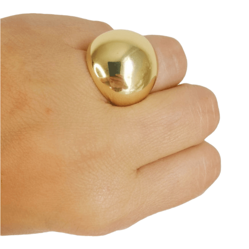 Anillo ZEFORA dorado brillante regulable moda única mujer