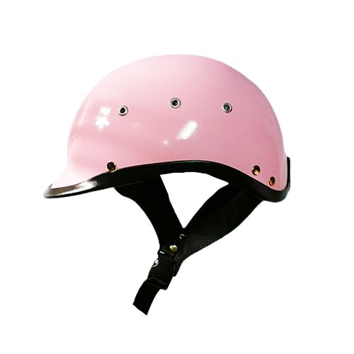 Casco de moto para mujer Tipo policia Chavito en rosa