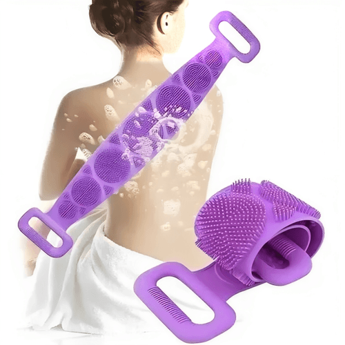 Cepillo Corporal de Silicona para Ducha accesorio para baño Lila