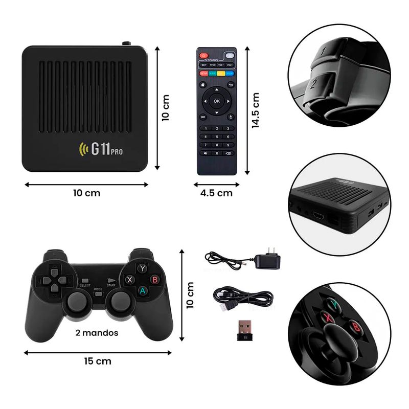 Consola-Videojuegos-Gamebox-G11-Pro-Tv-Box-128GB-4k-con-mandos-recargables
