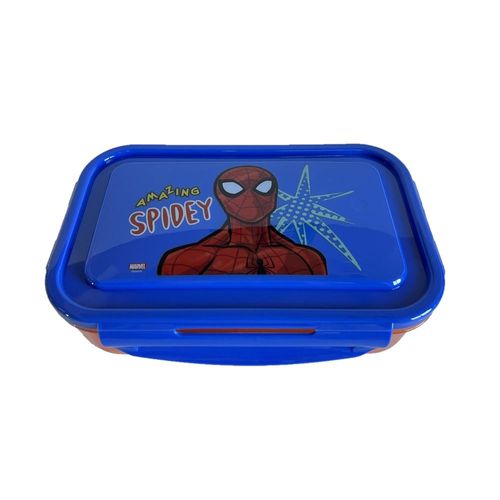 Taper Hermetico Marvel 700 Ml Con Division Spiderman