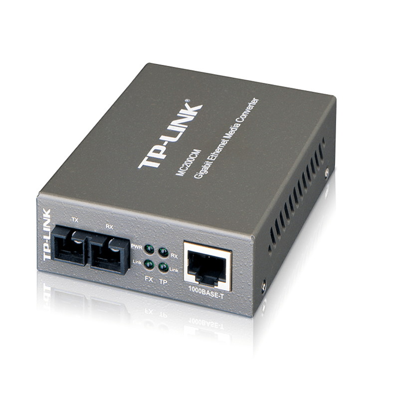 Convertidor-Multimedia-Multi-modo-Gigabit-RJ45-Tp-Link-MC200CM