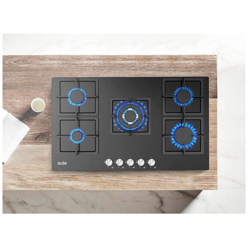 Cocina A Gas Sole Empotrable 5 Quemadores Solco041 - Cocina una varidad de platos
