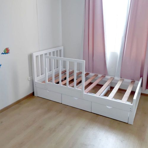 Cama Mi Madera Perfecta Matius 2 Plazas Blanco