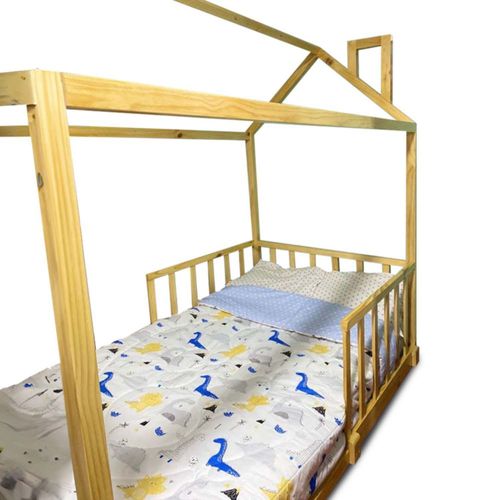 Cama Mi Madera Perfecta Ms Paris 1.5 Plazas Natural