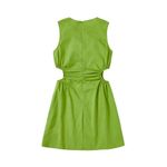 Vestido-Shein-Ezwear-Verde-con-Abertura-Fruncido-Lateral-Talla-M