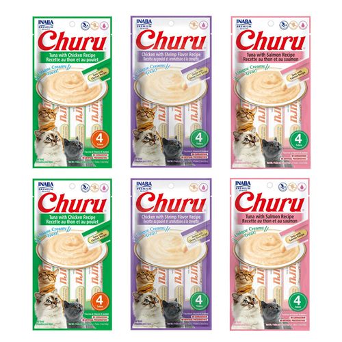 Churu Snack Húmedo para Gatos Pack x 6 und