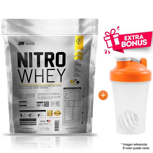 NITRO WHEY 3KG SUERO DE LECHE CHOCOLATE + TOMATODO