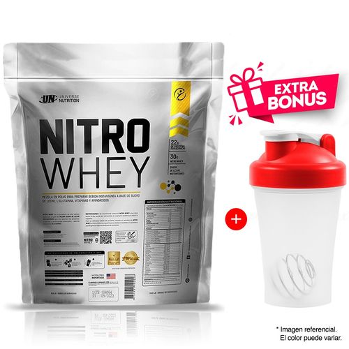 NITRO WHEY 3KG SUERO DE LECHE COOKIES + TOMATODO