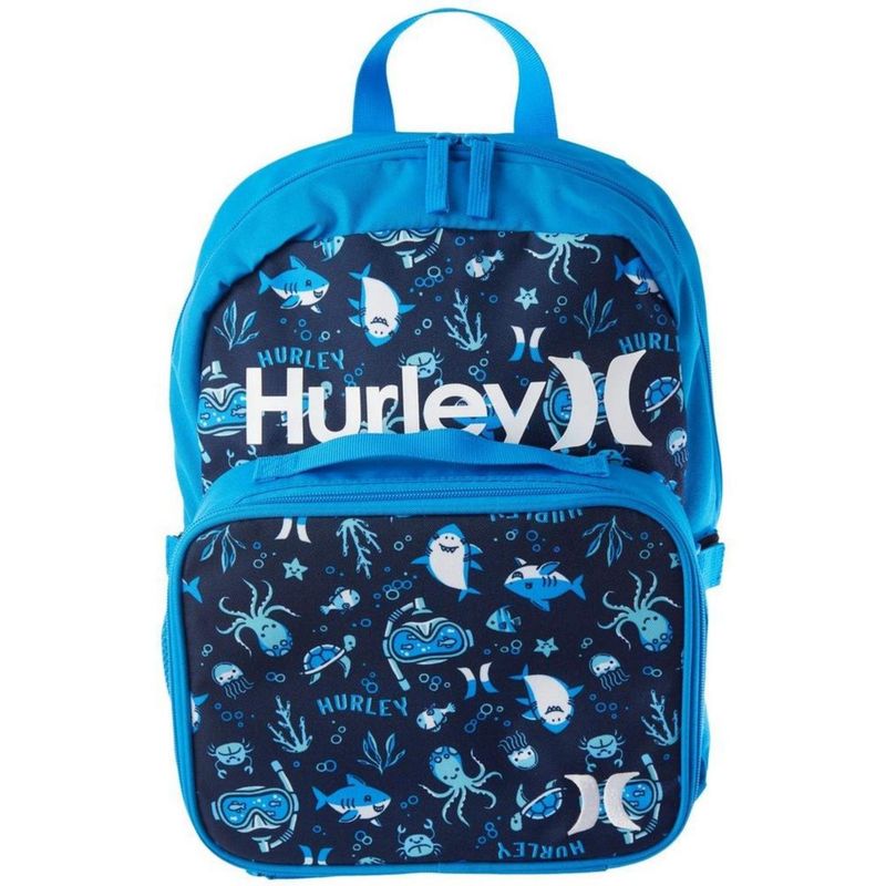 Set-Mochila-y-Lonchera-para-niños-Hurley---Tiburones