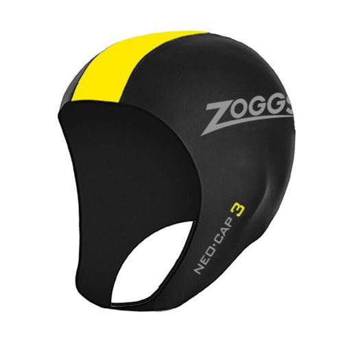 Gorro de Natación Zoggs Neo Cap 3 Unisex Negro/Amarillo - SM