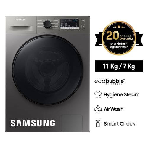 LAVASECA SAMSUNG 11 KG CARGA FRONTAL WD11T4046BXPE - TE HACE TODO FACIL