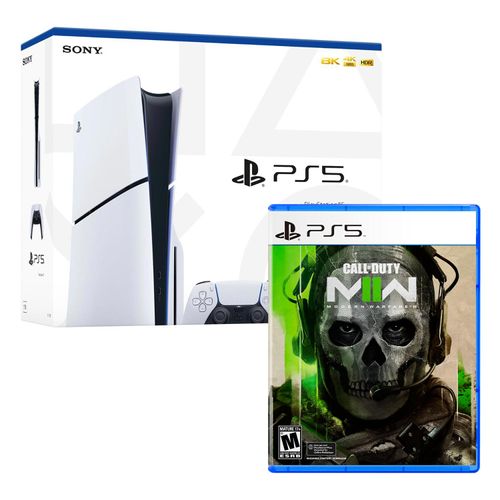 Consola Playstation 5 Slim Con Lector De Discos + Call Of Duty Mw II