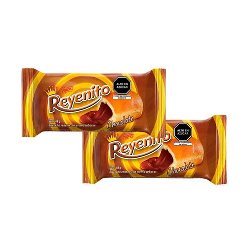 Pack Bizcocho Chocolate RICCO'S Reyenito Bolsa 56g x 2un