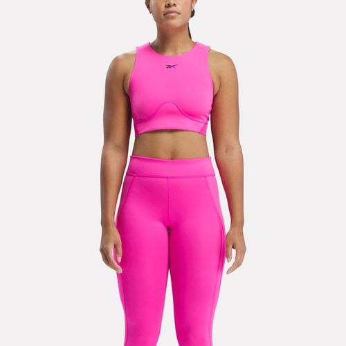 Top Deportivo Reebok Para Mujer 100076301 Lux Contour Crop Fucsia