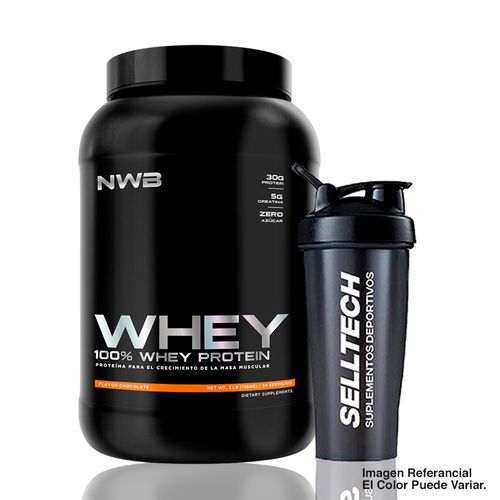 PROTEÍNA NWB WHEY CONCENTRATE 3LB CHOCOLATE + SHAKER