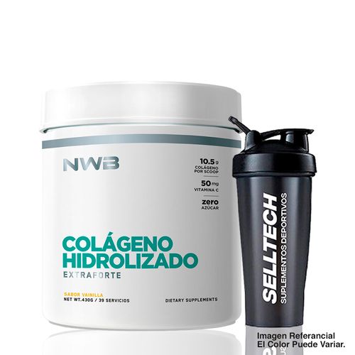 COLÁGENO HIDROLIZADO NWB 430GR VAINILLA + SHAKER