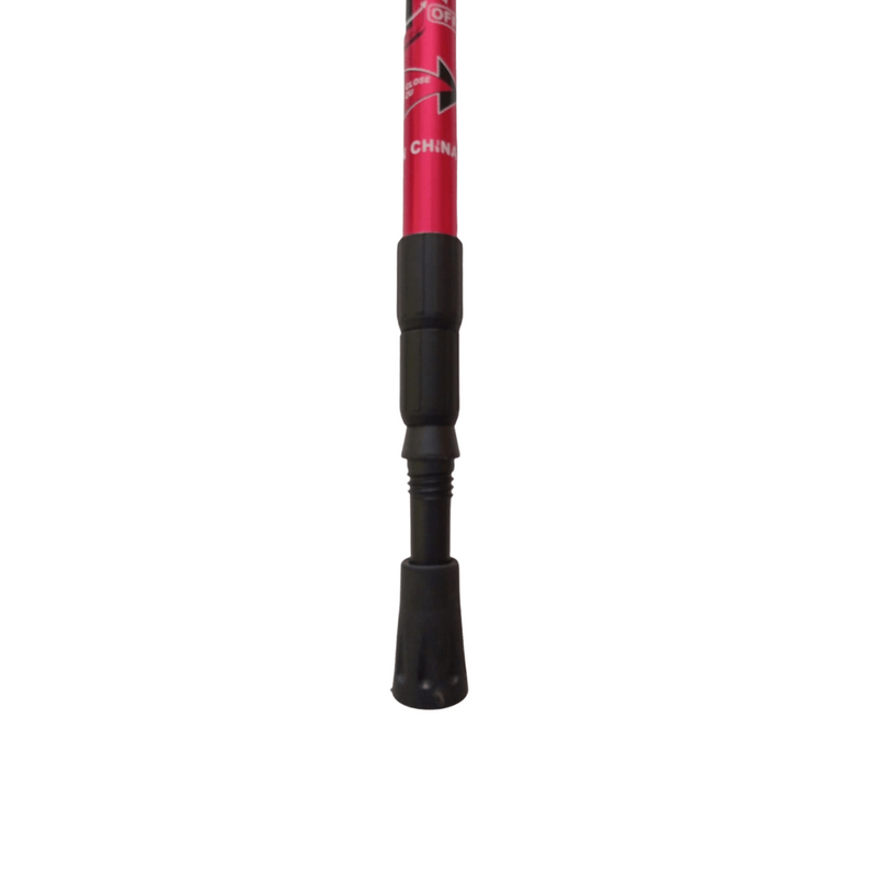 BASTON-TREKKING-ANTISHOCK-MANGO-T-O-L-C--ROSETA-VIAJE-MONTAÑAS-ROJO