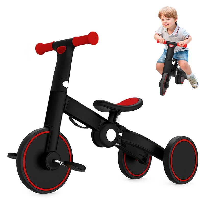 Bicicleta-Triciclo-3-en-1-plegable-para-niños-T80-Trimily-Rojo