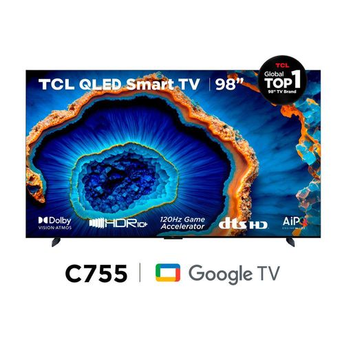 Televisor TCL 98" 98C755 QD-MiniLED Google Tv 4K Ultra HD