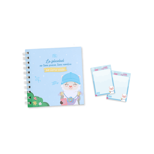 Pack Ingenial bujo Llami: bullet journal + set de notas