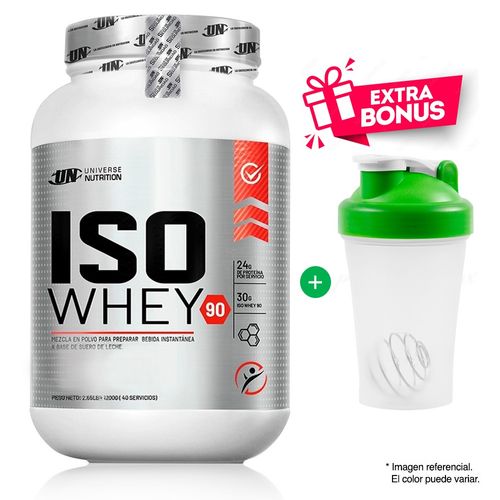 Proteína Universe Nutrition Iso Whey 90 1.1kg Chocolate + Shaker