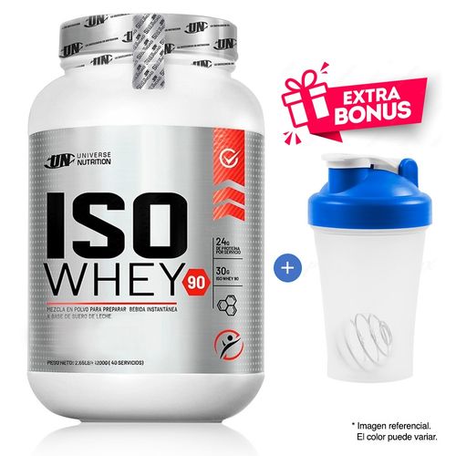 Proteína Universe Nutrition Iso Whey 90 1.1kg Cookies + Shaker