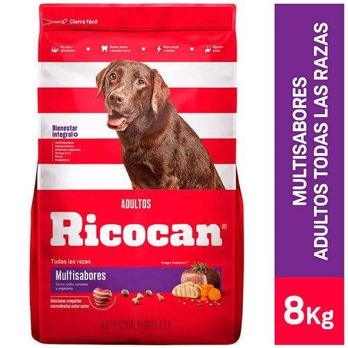 Comida para Perro Adulto Ricocan Multisabores 8kg