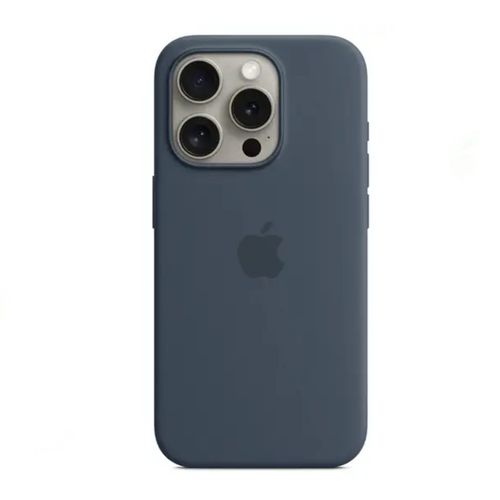 Case Silicona Para Iphone 15 Pro - Azul Noche