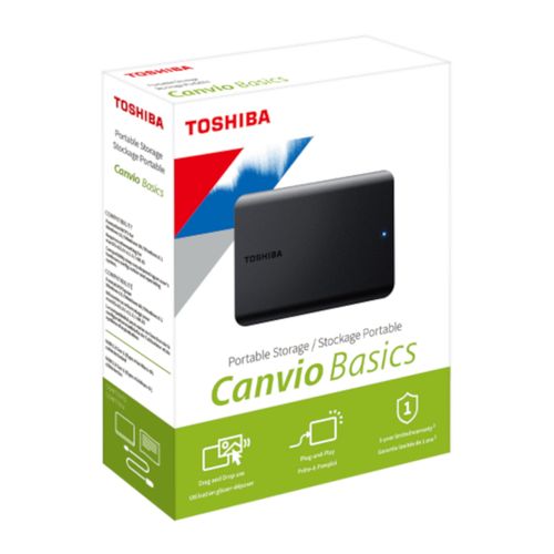 Disco Duro Externo Toshiba 1TB Canvio Basics Negro Mate