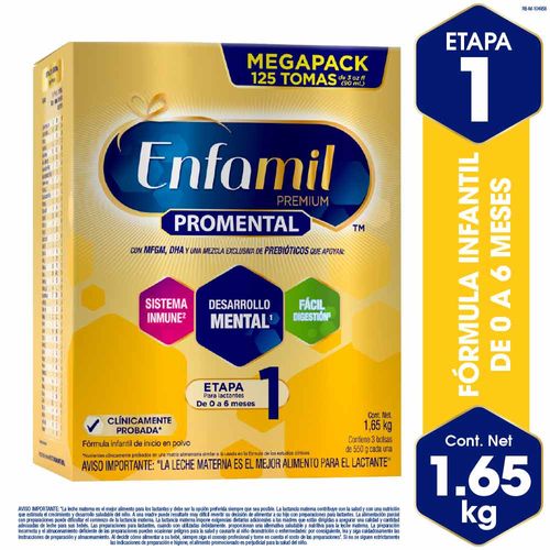 Fórmula Infantil Enfamil Premium 1 MFGM - Caja 1650 G