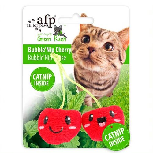 Juguete para Gatos Cerezas con catnip canadiense