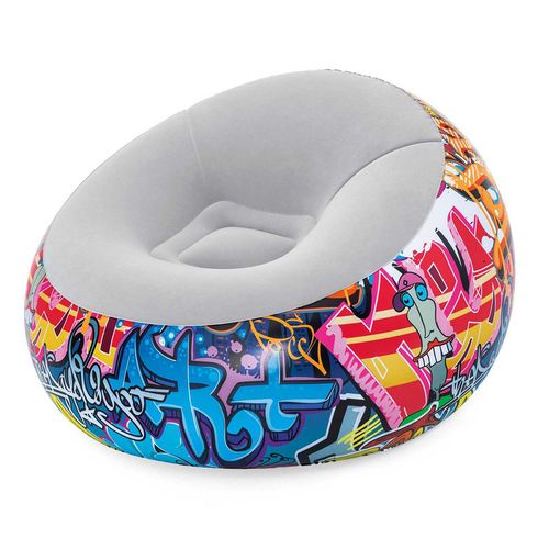 Sillón Inflable Bestway Grafiti 112x112x66cm