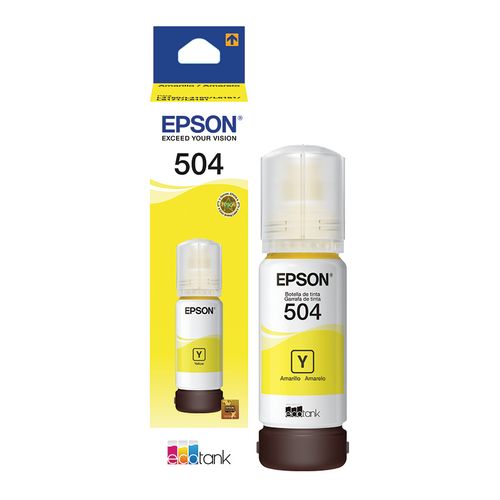 Tinta Epson T504 Amarilla Botella 504
