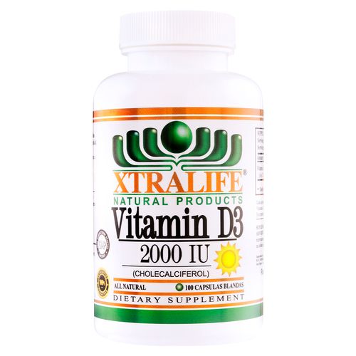 Vitamina D3 Xtralife - 100 Cápsulas