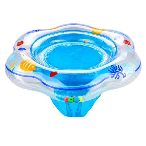 Flotador azul pececillos de bebe para uso de piscina