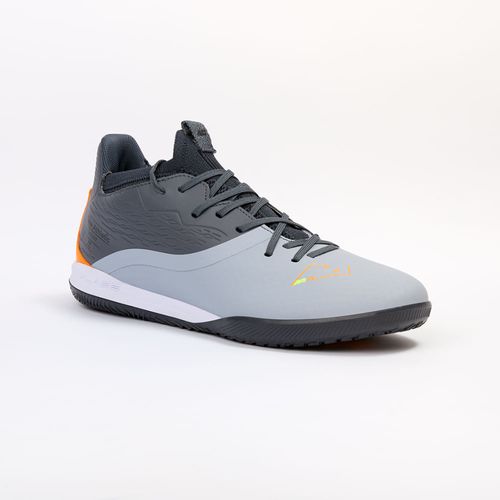 ZAPATILLAS NEW ATHLETIC FOOTBALL SPIDEKNIT52 GRIS CON NARANJA JUVENIL