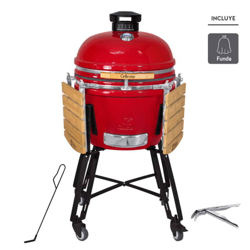 Kamado-Classic-Pro-22---Rojo-Brillante