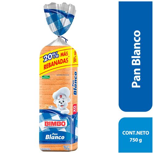 Pan de Molde Blanco BIMBO Extra Grande Bolsa 750g