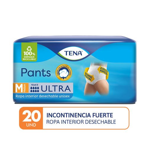 Ropa interior desechable adultos Tena Pants Ultra M 20un