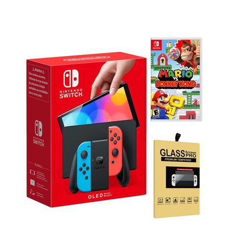 Consola Nintendo Switch Oled + Mario VS Donkey Kong + Mica