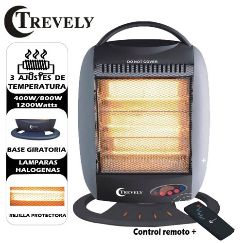 Calefactor Trevely TCH-030 1200W 3 niveles de potencia c/control remoto