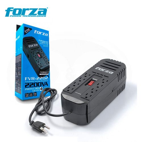 Estabilizador Forza 2200VA FVR-2202 1100W 8 Tomas