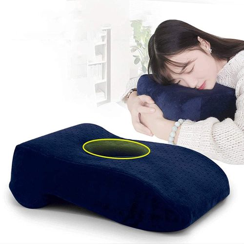 Almohada Viscoelastica Gel para dormir boca abajo (Prono) con Funda Extraíble De Terciopelo Lavable